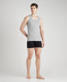 Men's Solid Gym Vests - Pack of 2