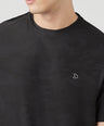 Instacool Printed Jersey Tee with Side Mesh - Black