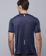 Sporto Men's Instacool Printed Jersey Tee - Navy