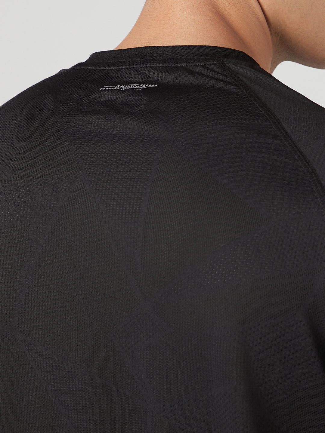 Instacool Printed Jersey Tee - Black