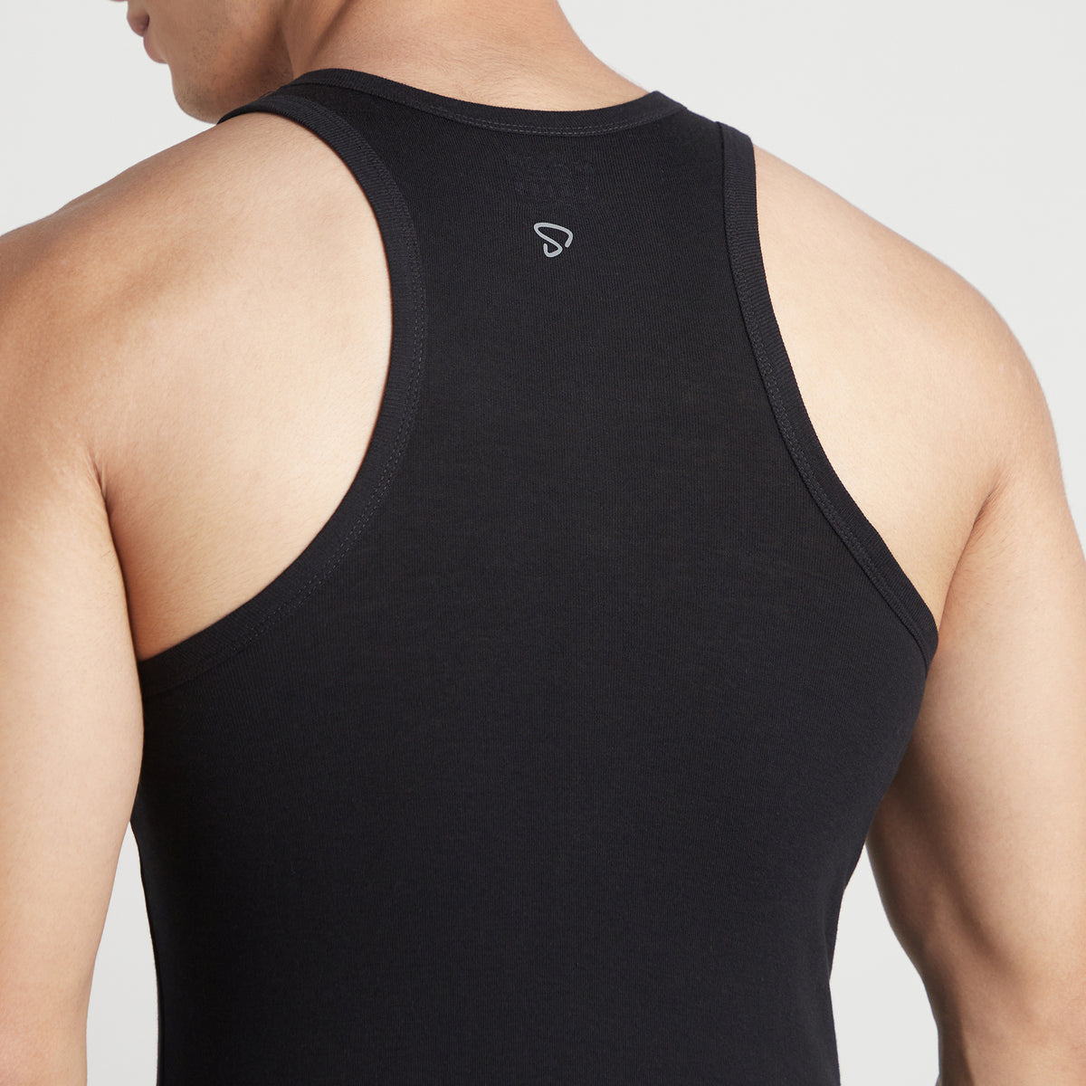 Sporto Men's  Cotton  Gym Vest with  Contrast  Panel Multicolour Pack of 3
