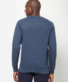 Sporto Crew Neck Printed Sweatshirt - Blue Melange