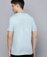 Sporto Men's Fluid Cotton Round Neck T-shirt - Ocean Aqua