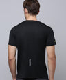 Sporto Men's Insta cool Solid Jersey tee - Black