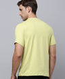 Sporto Men's Fluid Cotton Round Neck T-shirt - Muted Lime