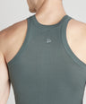 Sporto Men's  Cotton  Gym Vest with  Contrast  Panel Multicolour Pack of 3