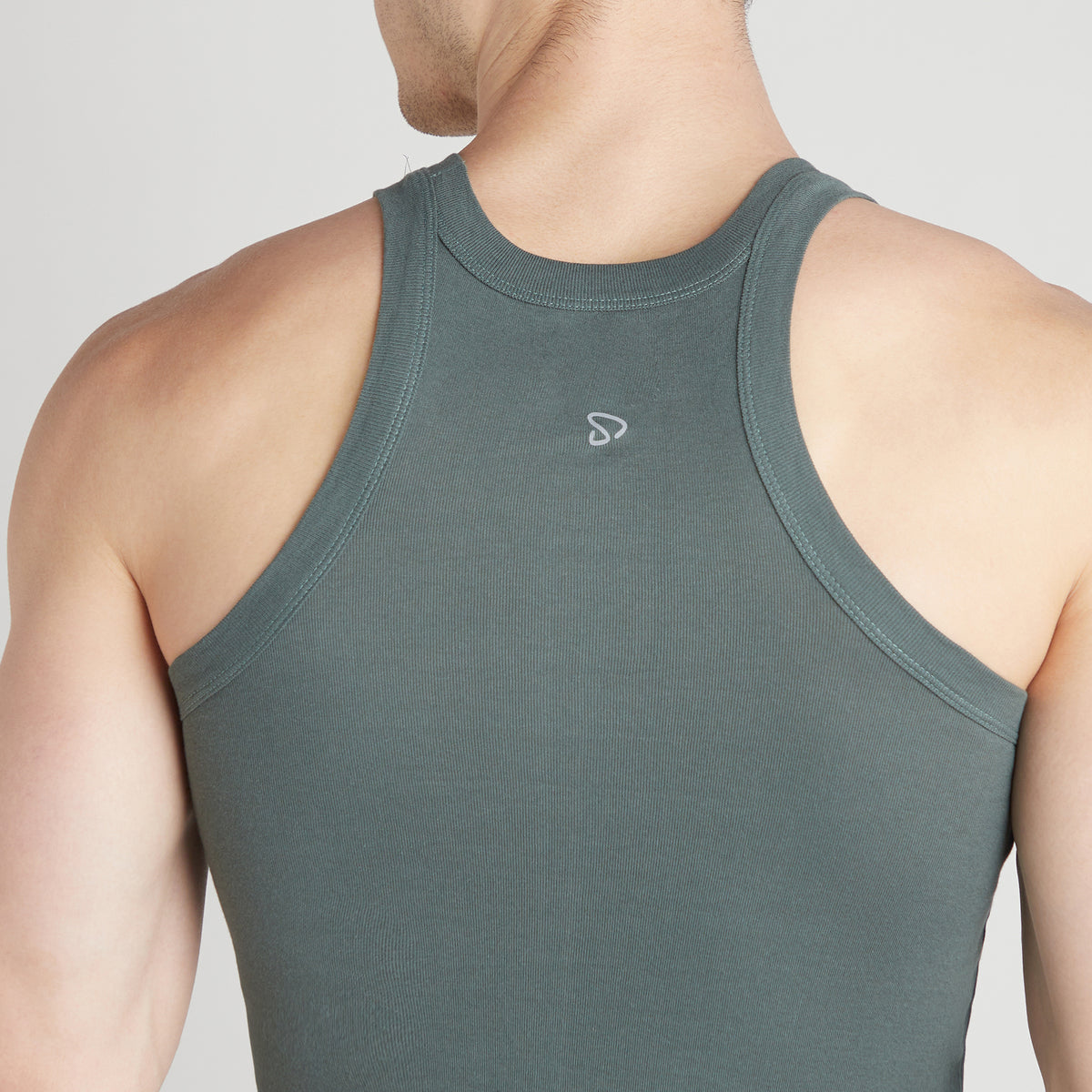 Sporto Men's  Cotton  Gym Vest with  Contrast  Panel Multicolour Pack of 3