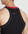 Sporto Men's  Cotton  Gym Vest with  Contrast  Panel Multicolour Pack of 2