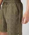 Sporto Men's Techno Printed Dry Fit Bermuda Short - Olive