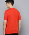Sporto Men's Fluid Cotton Round Neck T-shirt - Flame
