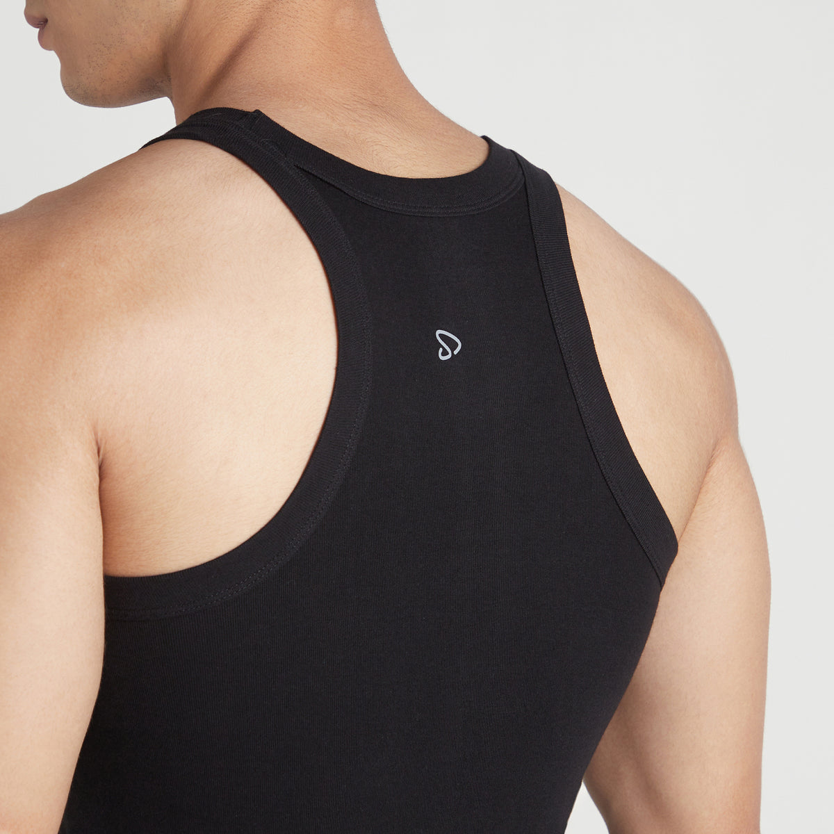 Sporto Men's  Cotton  Gym Vest with Side Contrast  Panel Multicolour Pack of 2