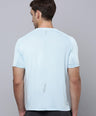 Sporto Men's Instacool Printed Jersey Tee - Light Blue