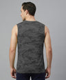 InstaCool Camo Printed side mesh Muscle Vest Anti odour and Moisture Wicking