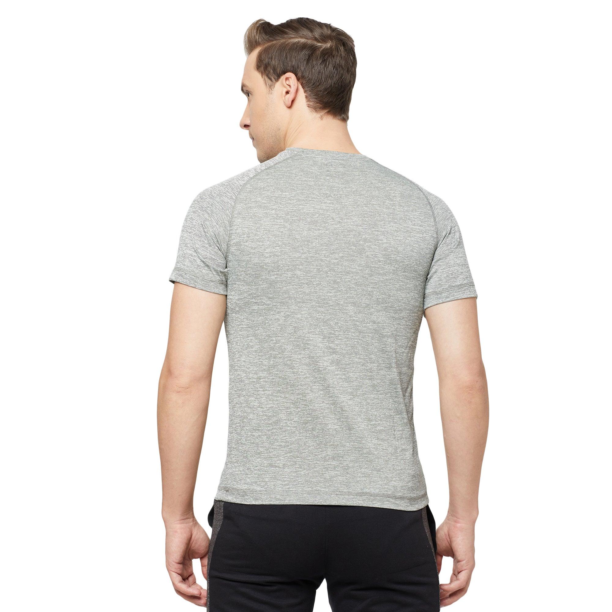 Sporto Men's Athletic Jersey Quick Dry T-Shirt Grey Mélange
