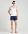 Sporto Men's Cotton White Prime Vest - Single Jersey (Pack Of 3)