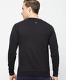 Sporto Crew Neck Printed Sweatshirt - Black