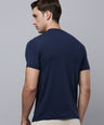 Sporto Men's Fluid Cotton Round Neck T-shirt - Navy