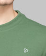 Sporto Men's Hexaknit Fullsleeve Stone Green T-shirts