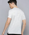 Sporto Men's Insta cool Printed Jersey Round Neck Tee - White