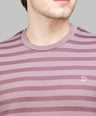 Sporto Men's Ribbed stripe Round Neck Onion Sweatshirt