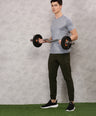 Instacool Printed Round Neck Tee - Grey