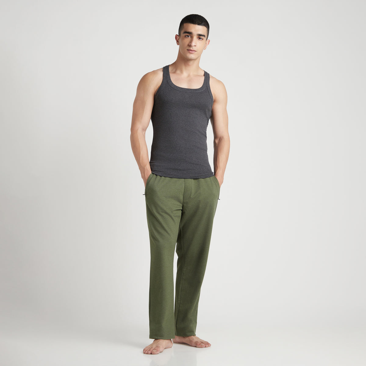 Men's Solid Gym Vests - Pack of 2