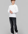 Sporto Men's Hexaknit Fullsleeve White T-shirts