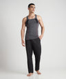 Sporto Men's  Cotton  Gym Vest with Side Contrast  Panel Multicolour Pack of 3