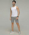 Sporto Men's InstaCool WHT  Solid Muscle Vest Anti odour and Moisture Wicking