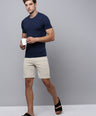 Sporto Men's Fluid Cotton Round Neck T-shirt - Navy
