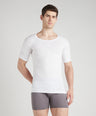 Sporto Men's Solid Cotton Under Shirt