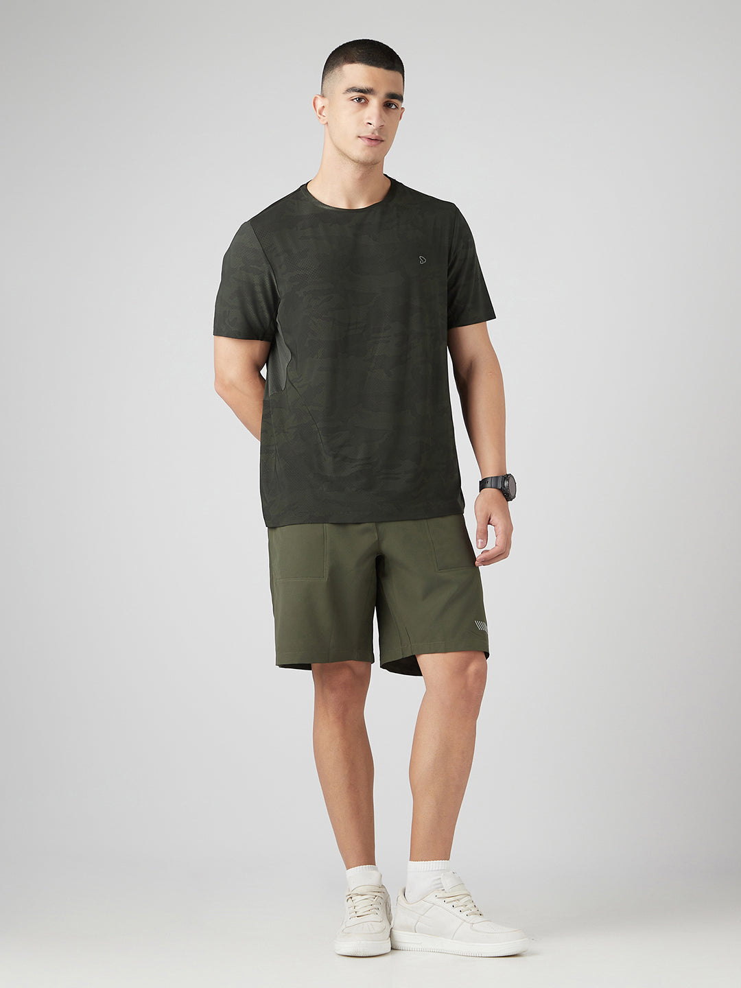 Sporto Men's Ultra Light Shorts Dry fit Bermuda Shorts - Olive