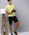 Sporto Men's Fluid Cotton Round Neck T-shirt - Muted Lime