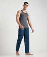 Sporto Men's  Cotton  Gym Vest with  Contrast  Panel Multicolour Pack of 2