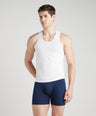 Sporto Men's Cotton White Prime Vest - Single Jersey (Pack Of 3)