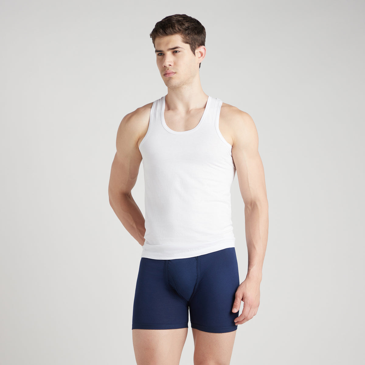 Sporto Men's Cotton White Prime Vest - Single Jersey (Pack Of 3)