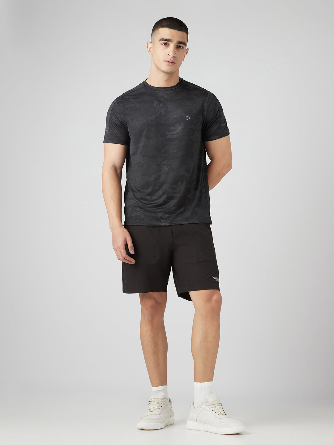 Sporto Men's Ultra Light Shorts Dry fit Bermuda Shorts - Black