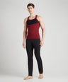 Sporto Men's  Cotton  Gym Vest with  Contrast  Panel Multicolour Pack of 3