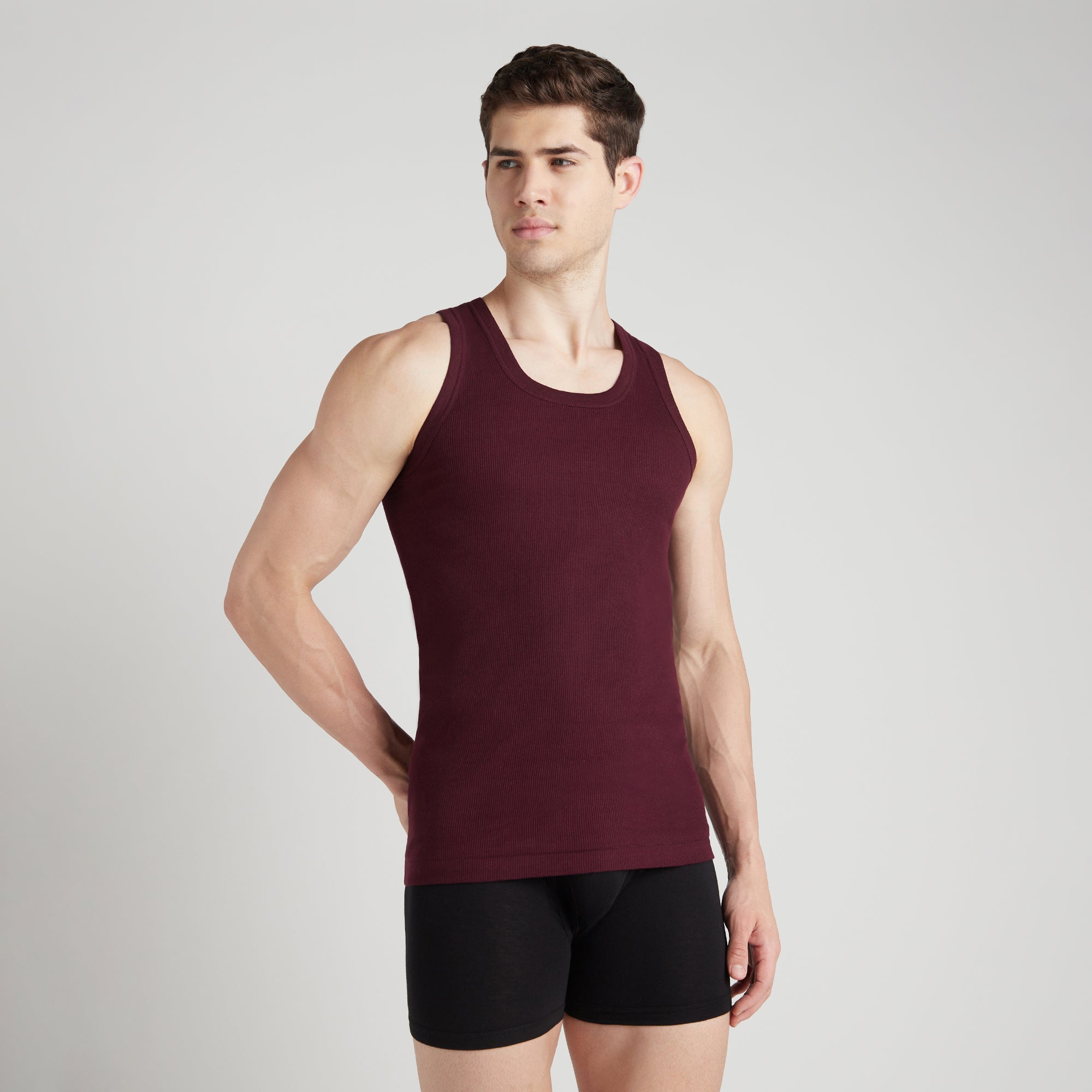 Men's Solid colour Vest (Pack of 3)