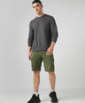 Sporto Men's Cotton Bermuda Shorts with 6 Pocket - Green
