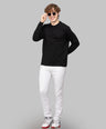 Sporto Men's Hexaknit Fullsleeve Black T-shirts