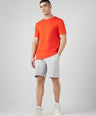 Sporto Men's Fluyid Cotton Round Neck T-shirt - Flame