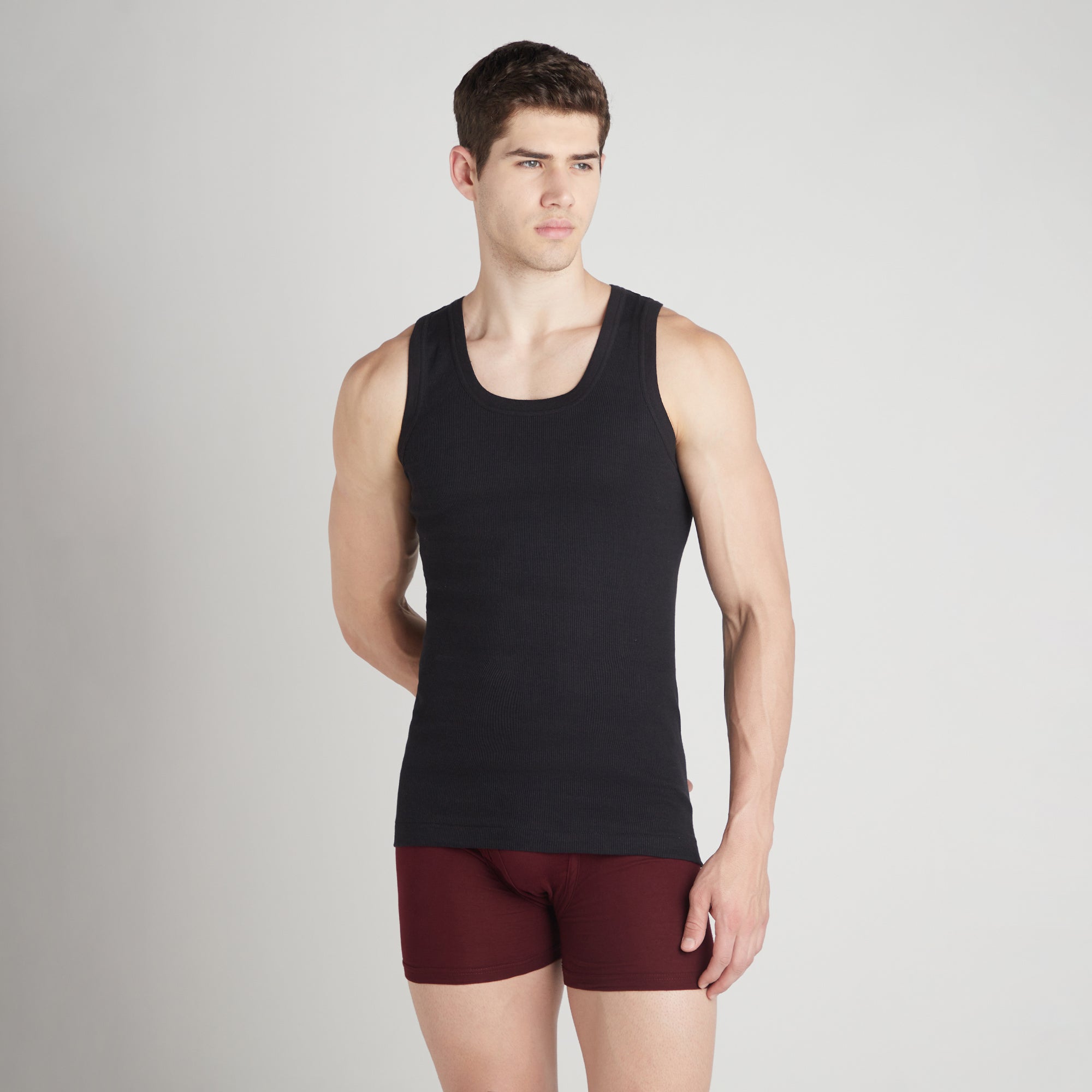 Men's Solid colour Vest (Pack of 3)