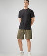 Sporto Men's Techno Printed Dry Fit Bermuda Short - Olive