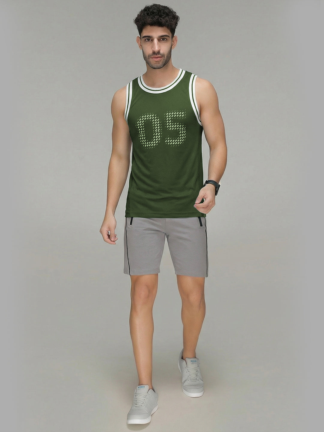 Sporto Men's InstaCool Basketball OL Muscle Vest Anti odour and Moisture Wicking