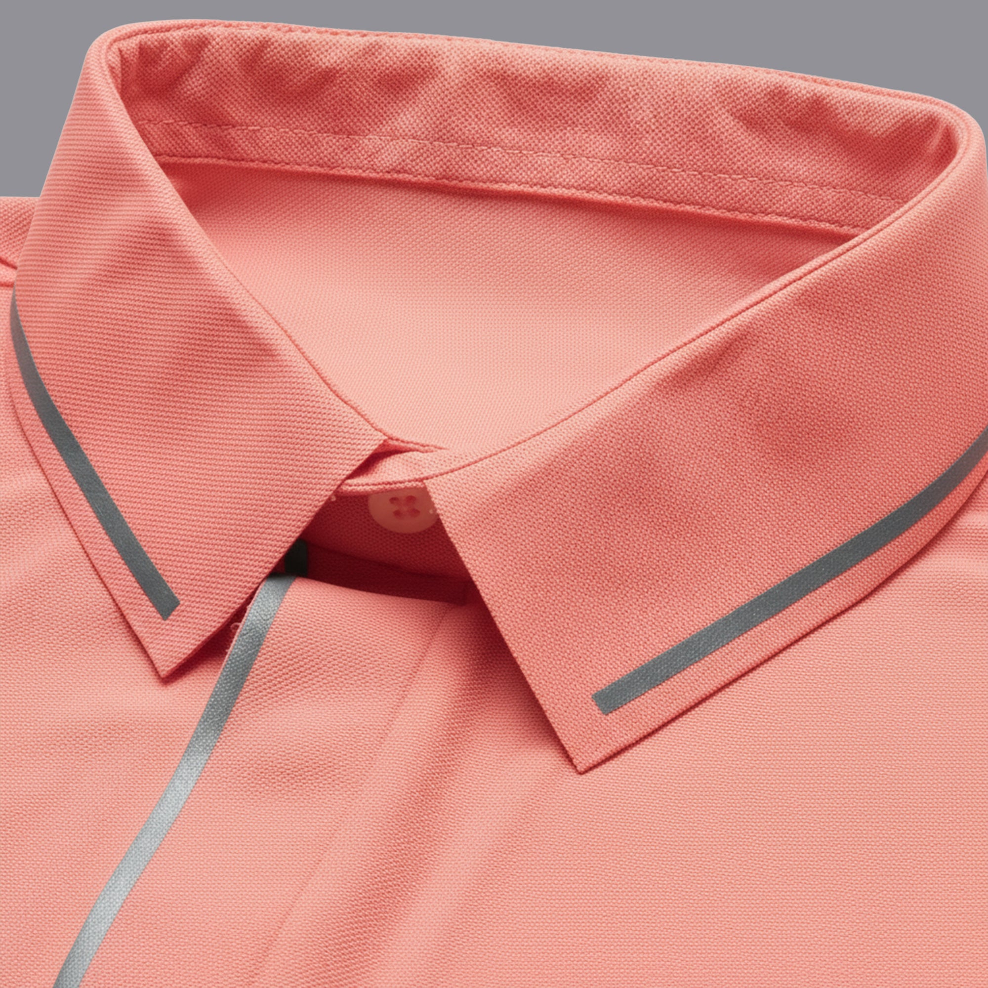 Sporto Men's Anti wrinkle and Light weight Solid  Pink Coral Polo T-shirt