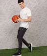 Instacool Printed Jersey Round Neck Tee - White