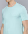 Sporto Men's Fluid Cotton Round Neck T-shirt - Dream Blue