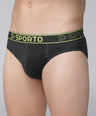 Sporto Men's Cotton Brief - Olive