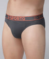 Sporto Men's Cotton Brief - Charcoal